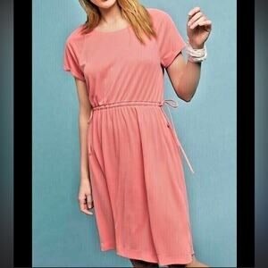 Saturday Sunday Anthropologie Side Tie Pink Dress Size XL